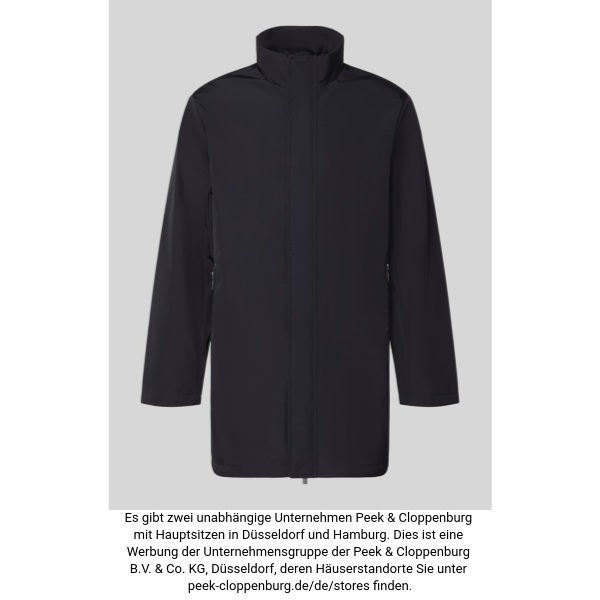 Armani Exchange Herren Marine Trenchcoat Mit Stehkragen Mittel