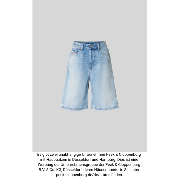 Diesel Damen Hellblau Relaxed Fit Jeansshorts Aus Baumwolle Größe 25