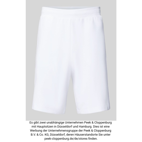 Ea7 Emporio Armani Herren Weiss Shorts Mit Elastischem Bund Groß