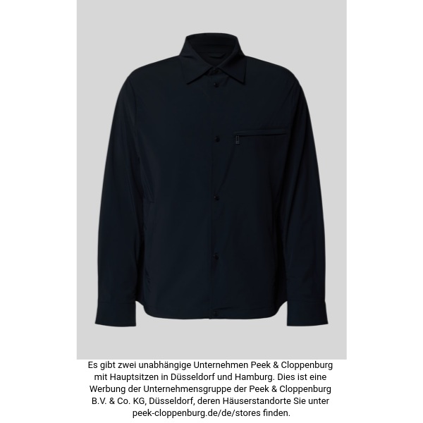 Armani Exchange Herren Dunkelblau Blouson Mit Kentkragen Und Brusttasche Klein