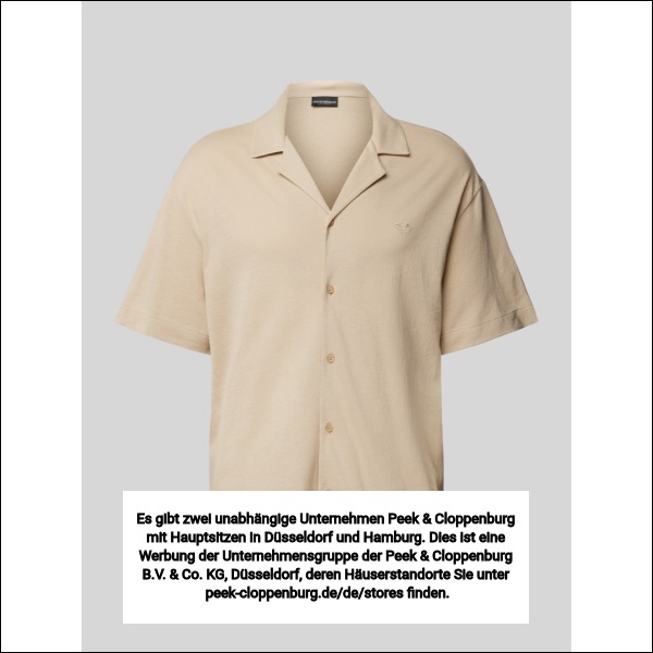 Emporio Armani Herren Freizeithemden Braun Gr. Extra Groß