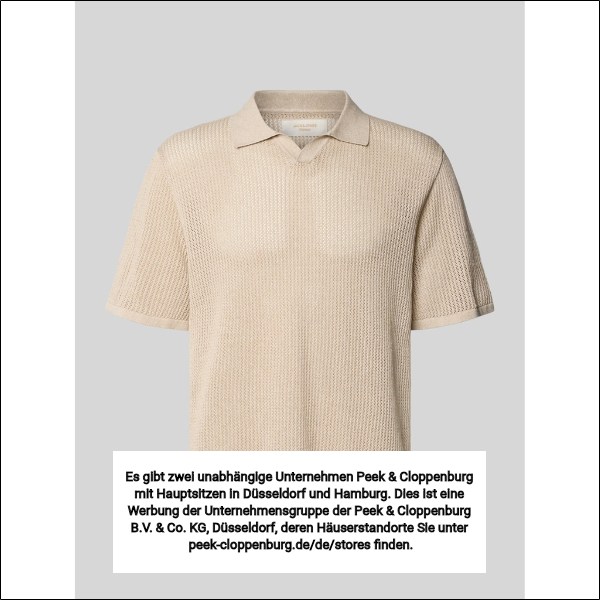 Jack & Jones Herren Poloshirts Beige Gr. Extra Groß