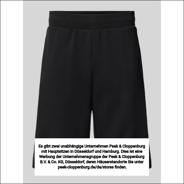 Ea7 Emporio Armani Herren Schwarz Shorts Mit Elastischem Bund