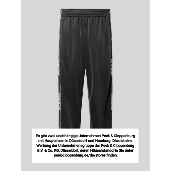 Ea7 Emporio Armani Herren Schwarz Trainingshose Mit Seitlichen Knopfleisten Extra Groß