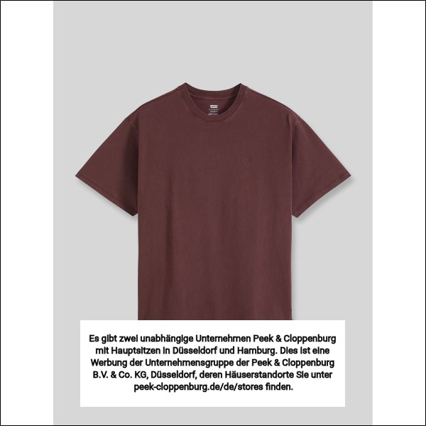 Levi's® Herren Levi's T-Shirts Bordeaux Gr. Groß