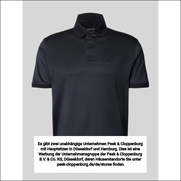 Emporio Armani Herren Marine Poloshirts, Blau, Gr. Übergröße Xxl